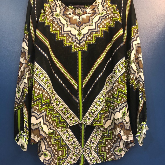 Abstract Fun Blouse - Picture 4 of 5